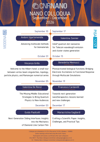Nano Colloquia Sept-Dec 2026